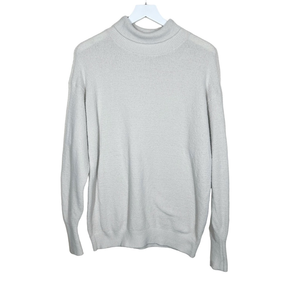 Wilfred Free Womens Hush Knit Oversized Turtleneck Sweater Silver Birch Size XS